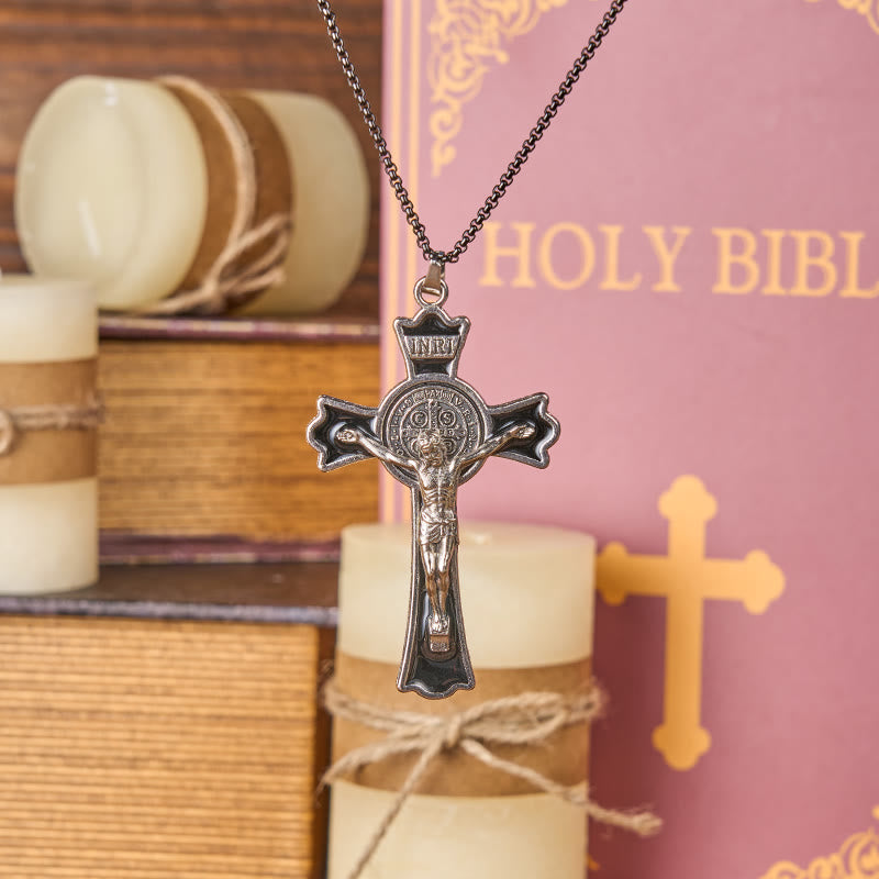 Classic Style Multicolor of Crucifix Divine Protection Pendant