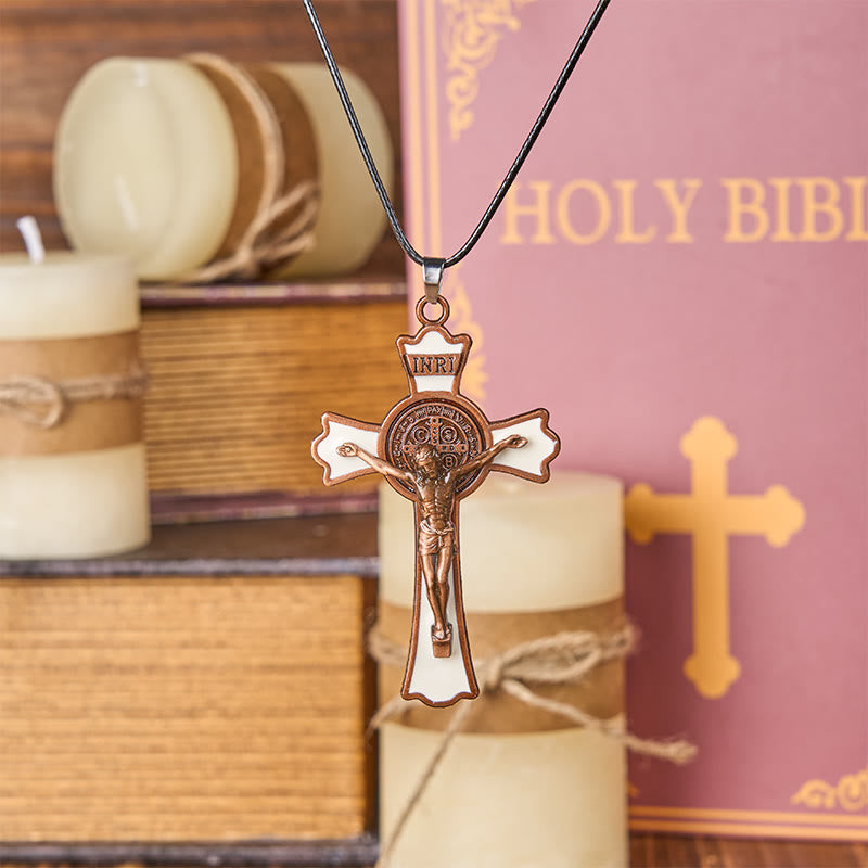 Classic Style Multicolor of Crucifix Divine Protection Pendant