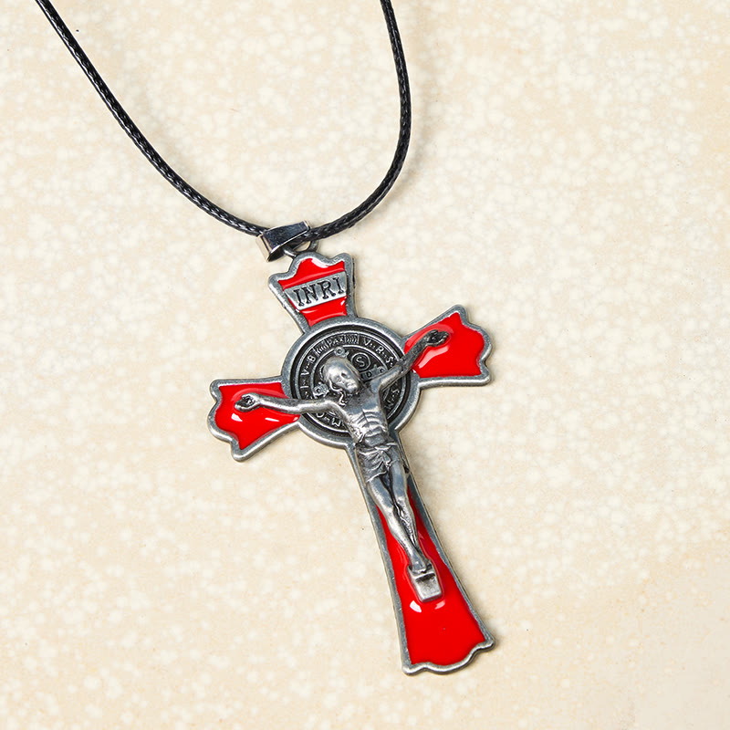 Classic Style Multicolor of Crucifix Divine Protection Pendant
