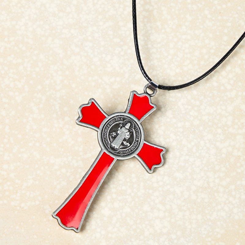Classic Style Multicolor of Crucifix Divine Protection Pendant