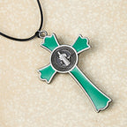 Classic Style Multicolor of Crucifix Divine Protection Pendant