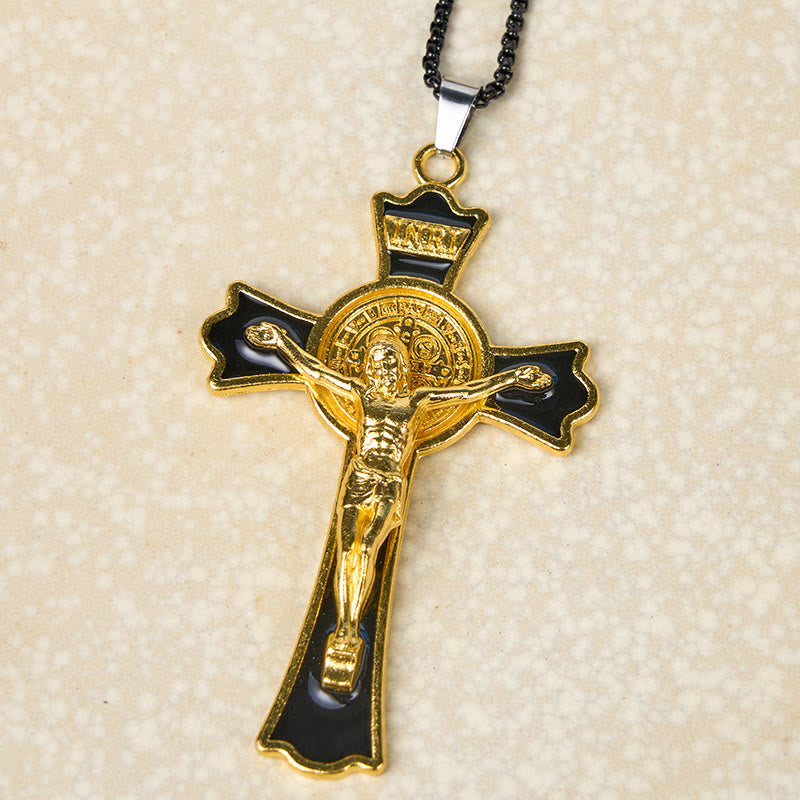 Classic Style Multicolor of Crucifix Divine Protection Pendant
