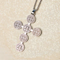 Classic Retro Style St. Benedict Cross Divine Protection Pendant