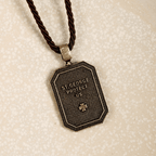 Classic Style Saint George and the Dragon Pendant Protection Prayer