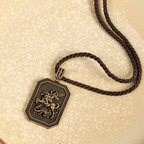 Classic Style Saint George and the Dragon Pendant Protection Prayer