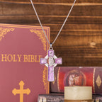 6 Color Virgin Mary Our Lady of Guadalupe Faith Cross Pendant Necklace