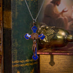 Multicolor Retro Style Classical Crucifix Faith Protection Pendant