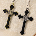 Multicolor Retro Style Classical Crucifix Faith Protection Pendant