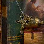 Multicolor Retro Style Classical Crucifix Faith Protection Pendant