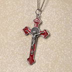Multicolor Retro Style Classical Crucifix Faith Protection Pendant