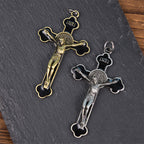 Multicolor Retro Style Classical Crucifix Faith Protection Pendant