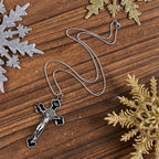 Multicolor Retro Style Classical Crucifix Faith Protection Pendant
