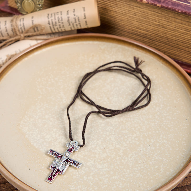 St. Francis San Damiano Cross Pendant Necklace | A Symbol of Faith