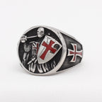2 Colors Retro Classic Style Knights Templar Shield Protect You Faith
