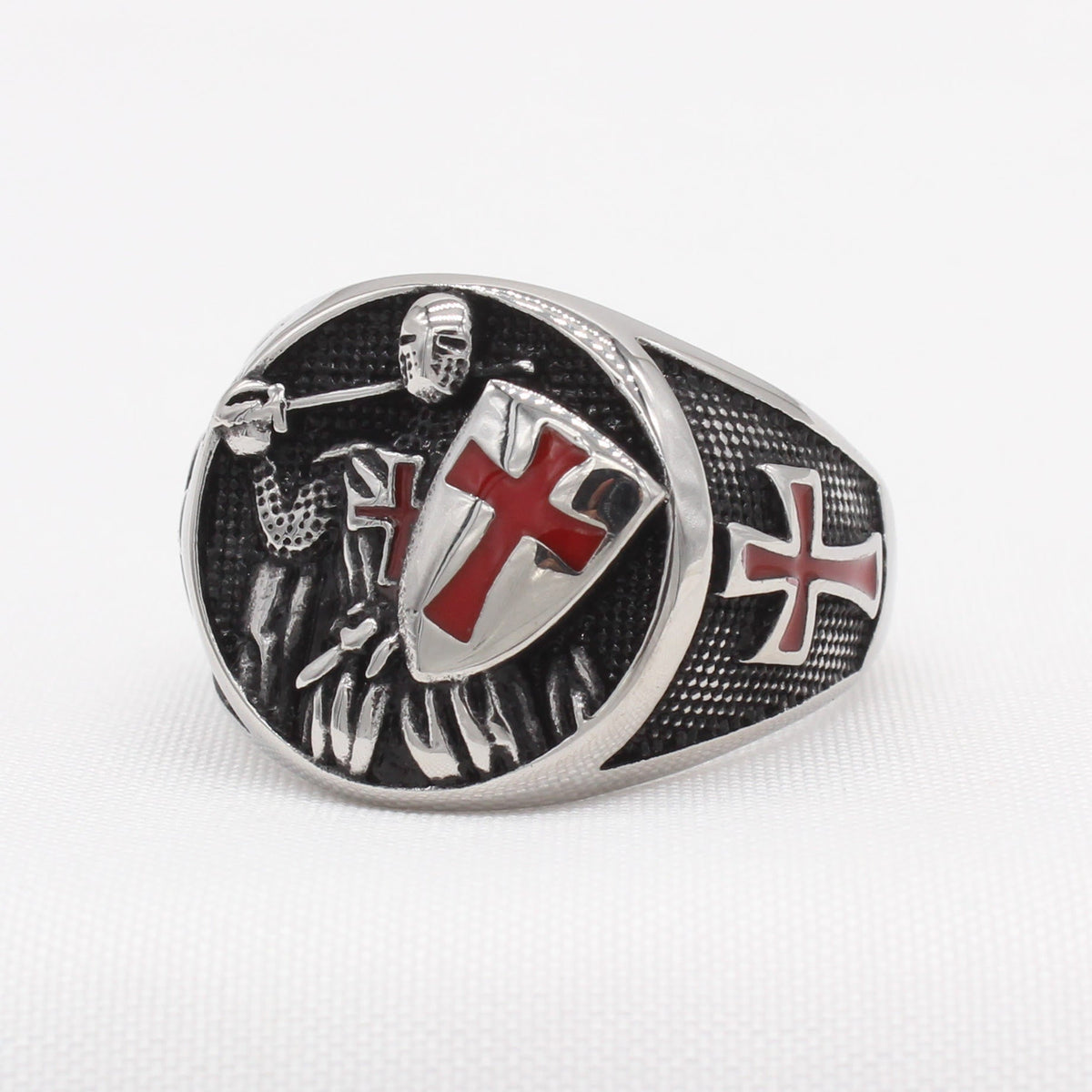 2 Colors Retro Classic Style Knights Templar Shield Protect You Faith