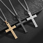 Minimalist Style "I CAN DO ALL THINGS" Icon Cross Faith Pendant