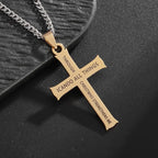 Minimalist Style "I CAN DO ALL THINGS" Icon Cross Faith Pendant