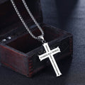 Minimalist Style "I CAN DO ALL THINGS" Icon Cross Faith Pendant