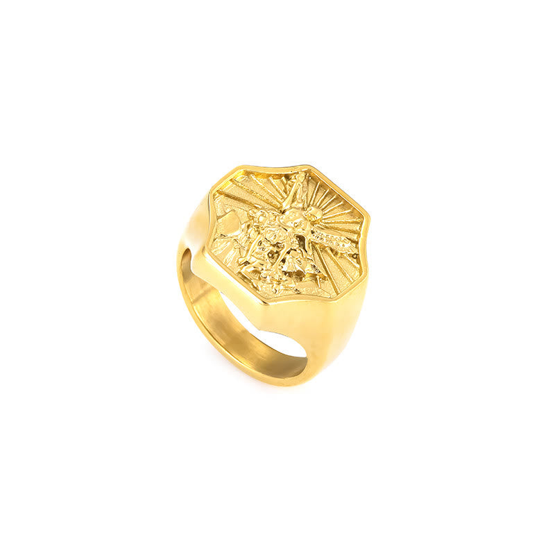 Exclusive Crafted Archangel St. Michael Ring-Expression of Daily Faith