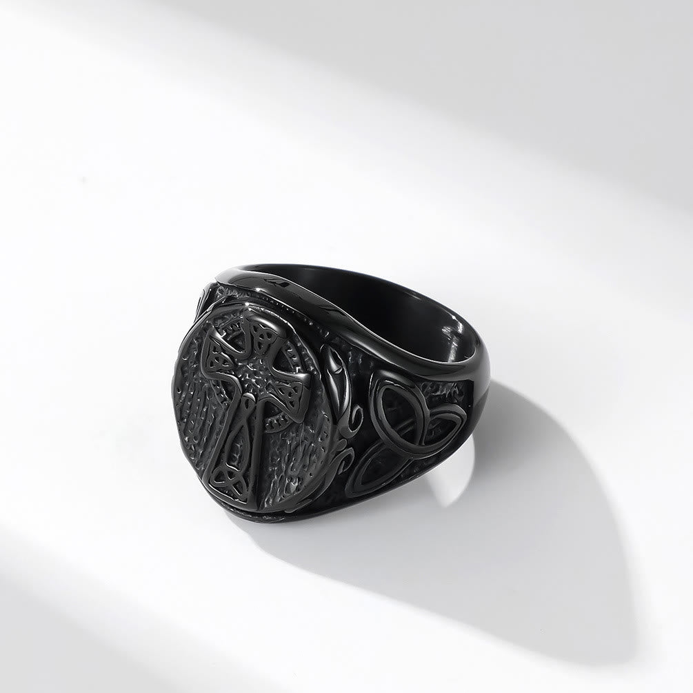 Eternal Faith Celtic Cross Ring-A Symbol of Timeless Devotion