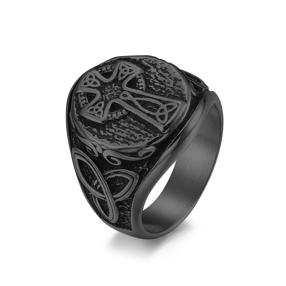 Eternal Faith Celtic Cross Ring-A Symbol of Timeless Devotion