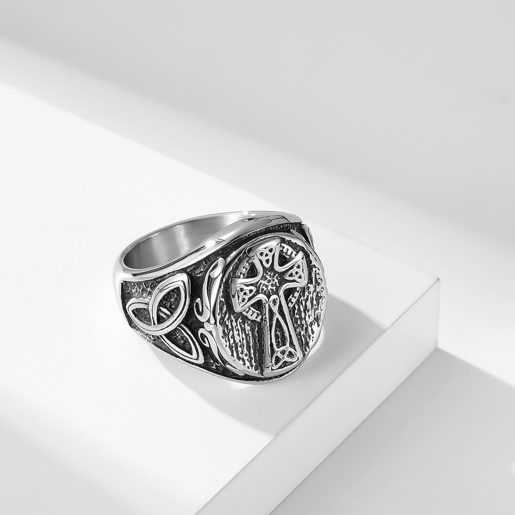Eternal Faith Celtic Cross Ring-A Symbol of Timeless Devotion