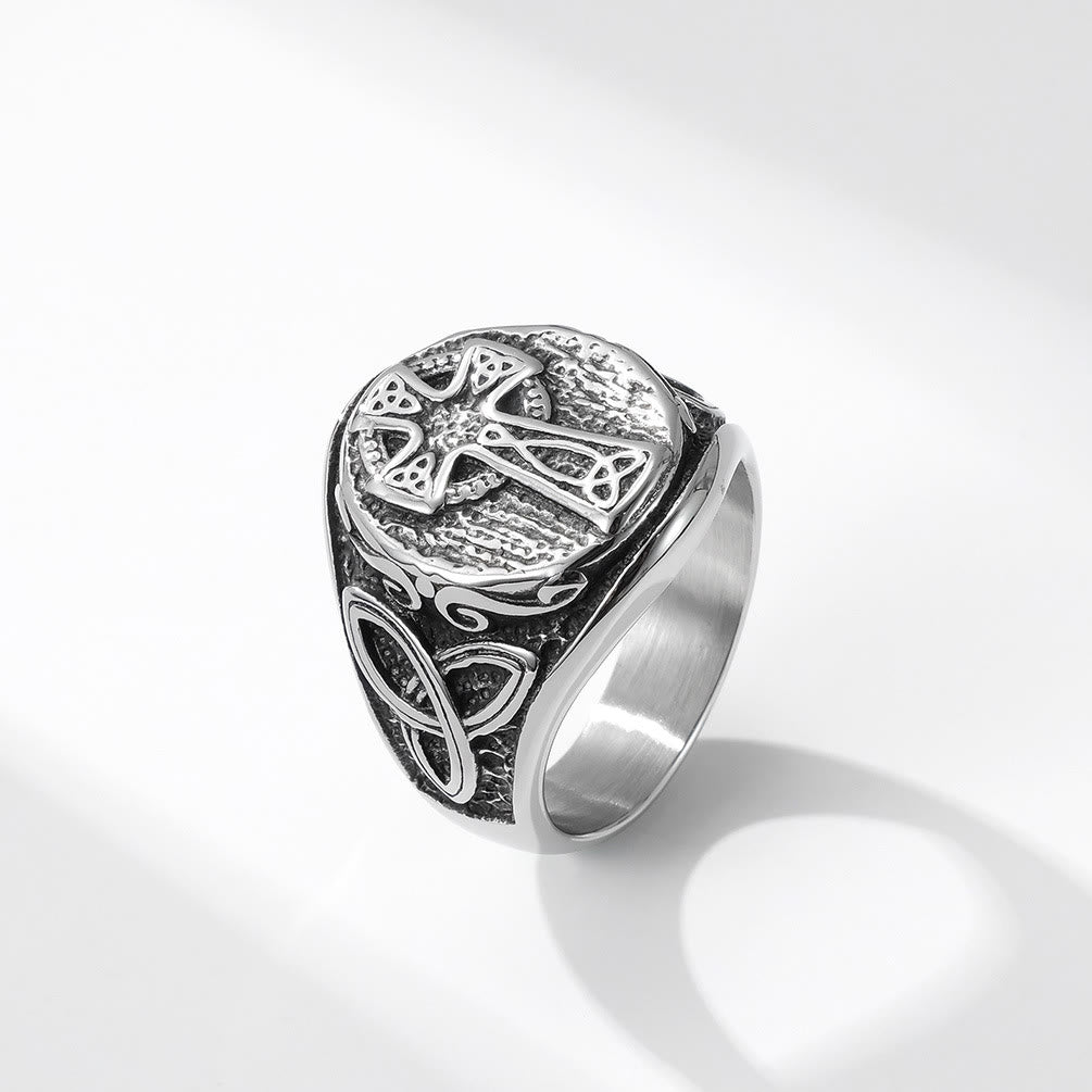 Eternal Faith Celtic Cross Ring-A Symbol of Timeless Devotion