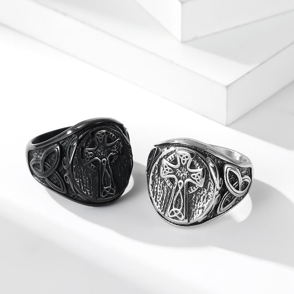 Eternal Faith Celtic Cross Ring-A Symbol of Timeless Devotion