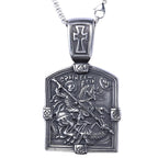 St. George Slaying the Dragon Necklace-A Symbol of Courage and Divine