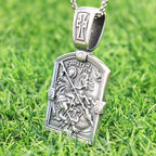 St. George Slaying the Dragon Necklace-A Symbol of Courage and Divine