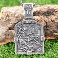 St. George Slaying the Dragon Necklace-A Symbol of Courage and Divine