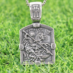 St. George Slaying the Dragon Necklace-A Symbol of Courage and Divine