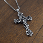 Ornate Crucifix Necklace-A Profound Symbol of Devotion Timeless Faith