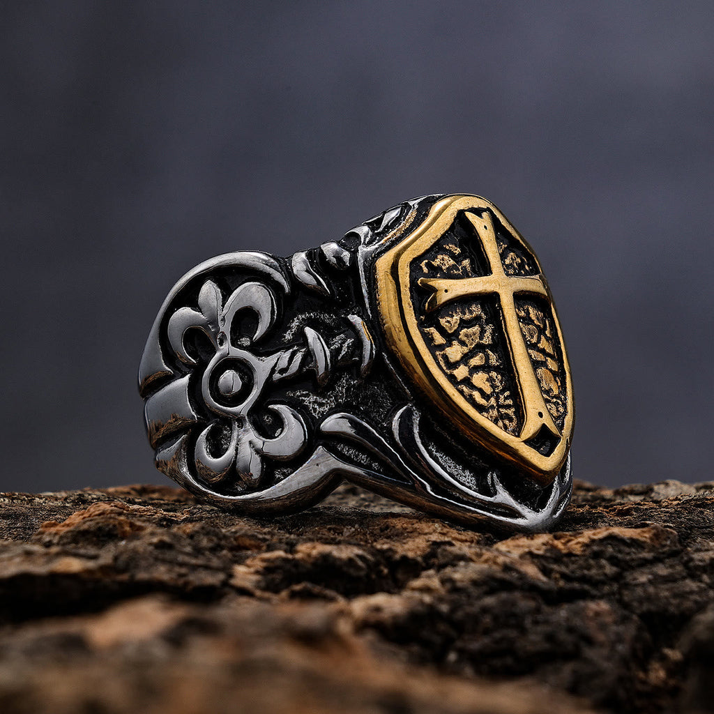 Exclusive Crafted Cross Ring-Expression of Daily Faith