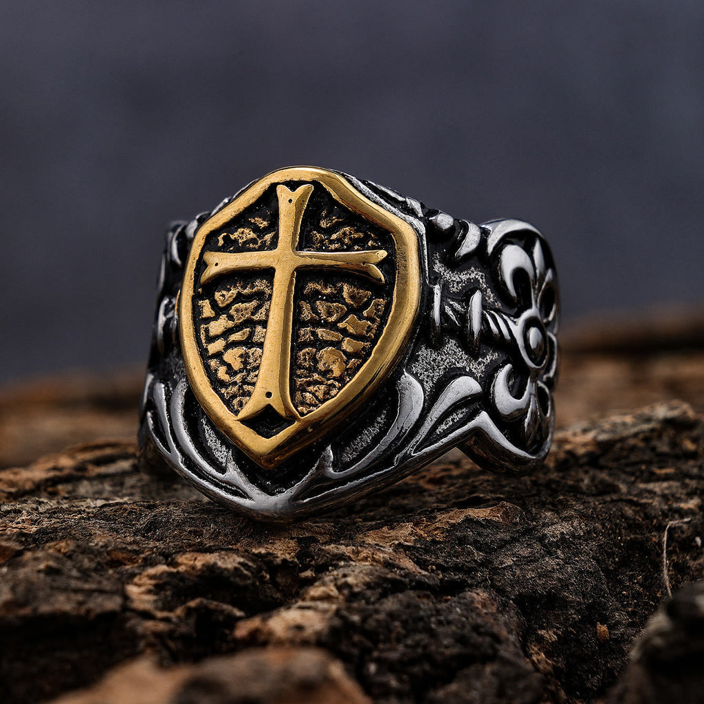 Exclusive Crafted Cross Ring-Expression of Daily Faith