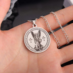 Archangel St. Michael Medallion Necklace-Connect with Celestial