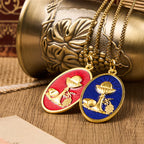 Red & Blue Eucharistic Chalice Necklace-Keep Your Faith Close