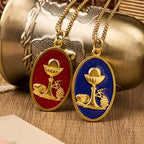 Red & Blue Eucharistic Chalice Necklace-Keep Your Faith Close