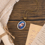 Our Lady Pray For Us-Holy Mary in Prayer Necklace A Profound Symbol