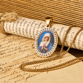 Our Lady Pray For Us-Holy Mary in Prayer Necklace A Profound Symbol