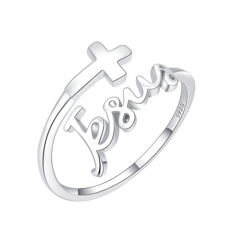 Jesus & Cross Ring