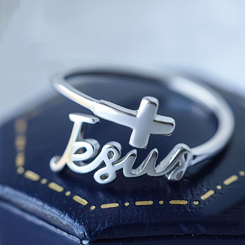 Jesus & Cross Ring