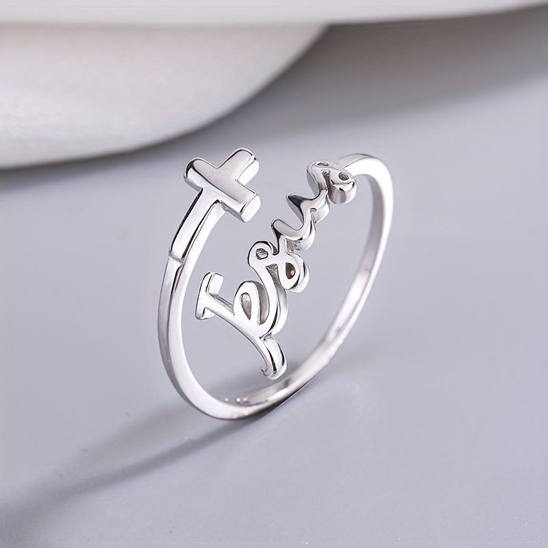Jesus & Cross Ring