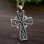 Vintage Trinity Sacred Celtic Cross Necklace