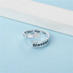 Blessed Cross Adjustable Faith Ring