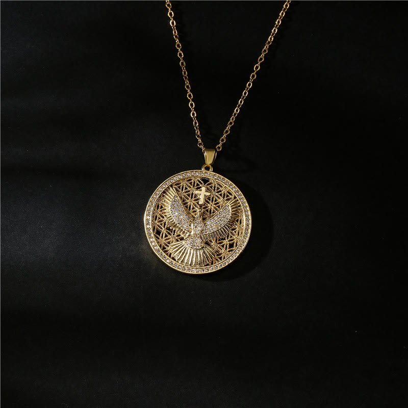 Holy Spirit Dove Heavenly Sparkle Necklace