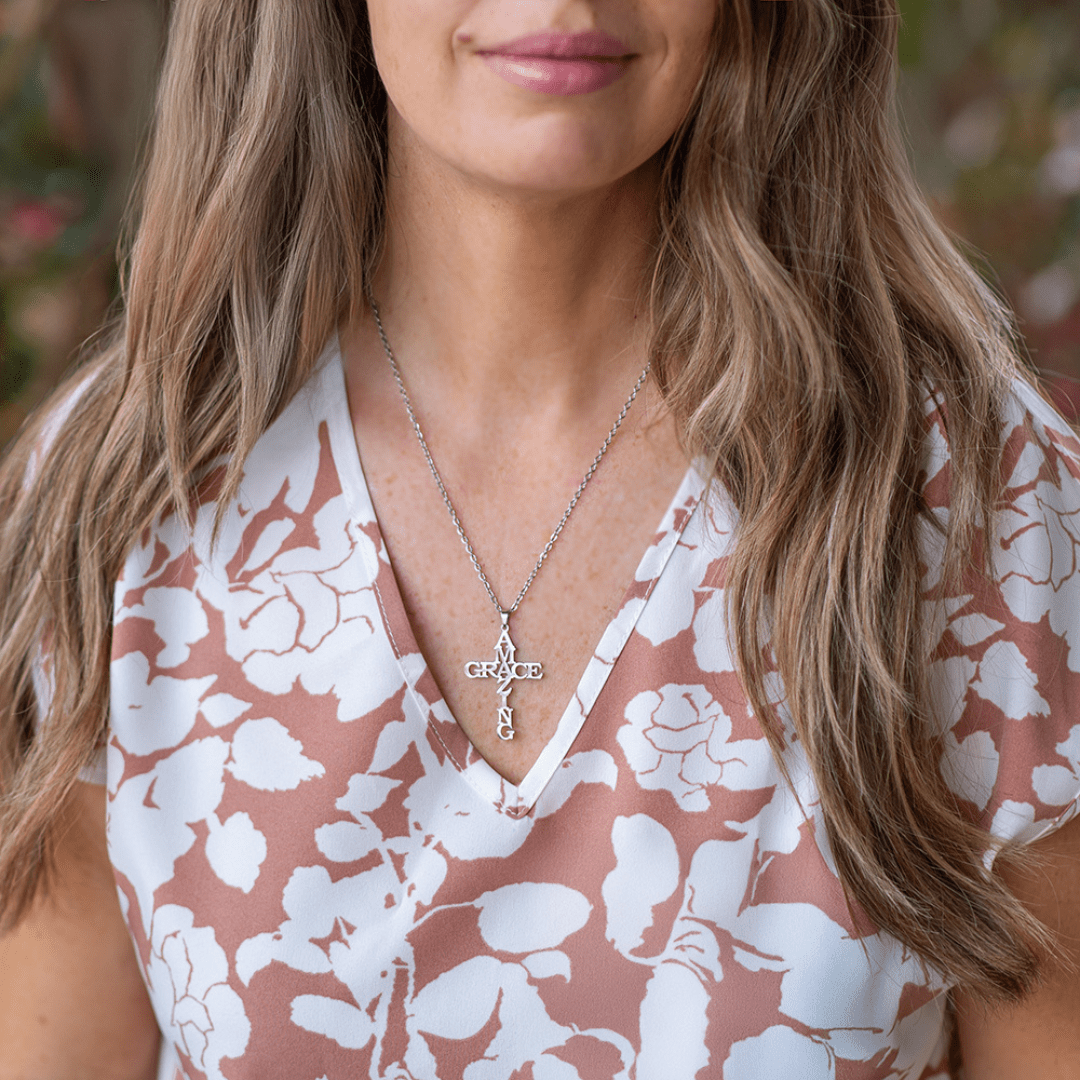 AMAZING GRACE Cross Necklace
