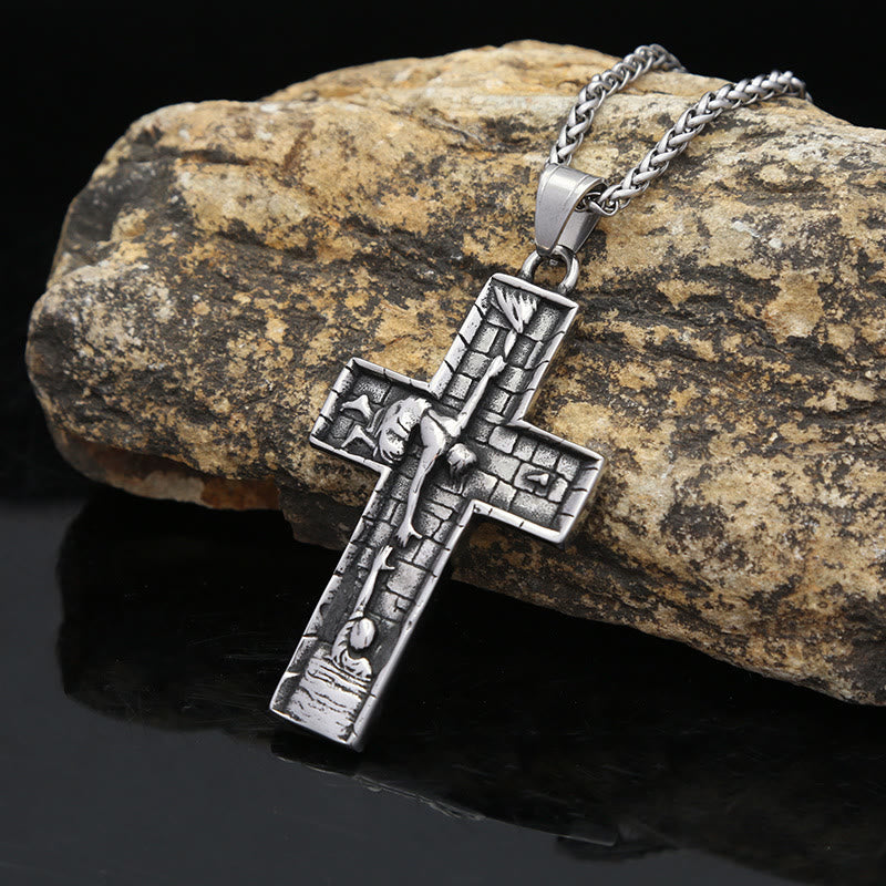 Hands of Redemption Cross Necklace