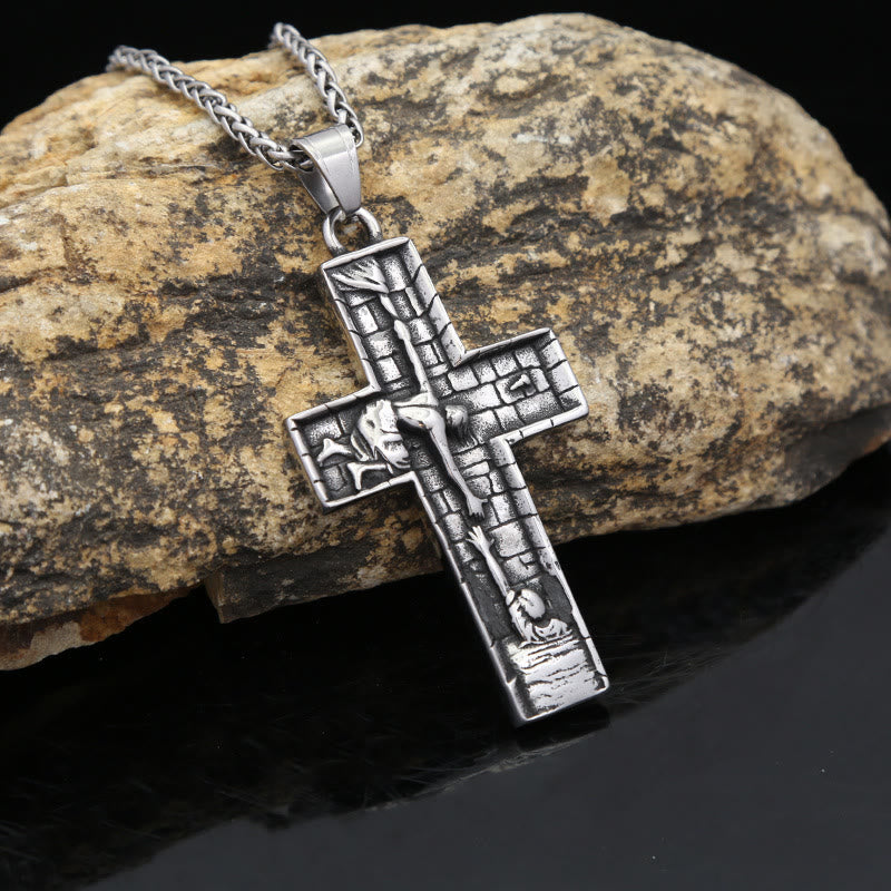Hands of Redemption Cross Necklace