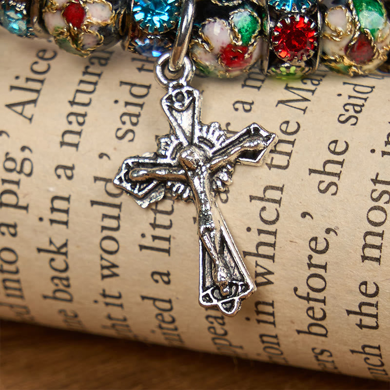 Handcrafted Cloisonné Beads Timeless Faith Bracelet